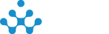 Blue Icon and White Text 3in Wide